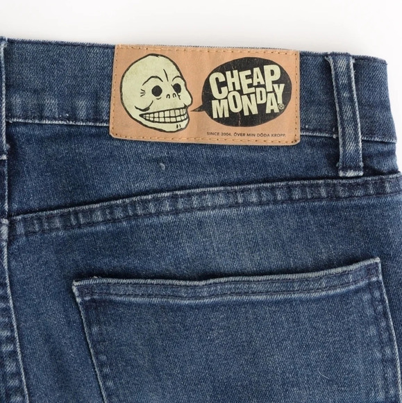 Cheap Monday Tight Aniara Dark Wash Denim Jeans - size 30/32 - Picture 8 of 15